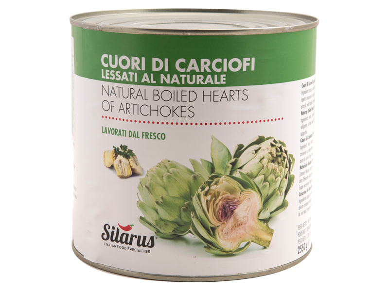 Cuori di Carciofi lessati/interi al naturale 30/40