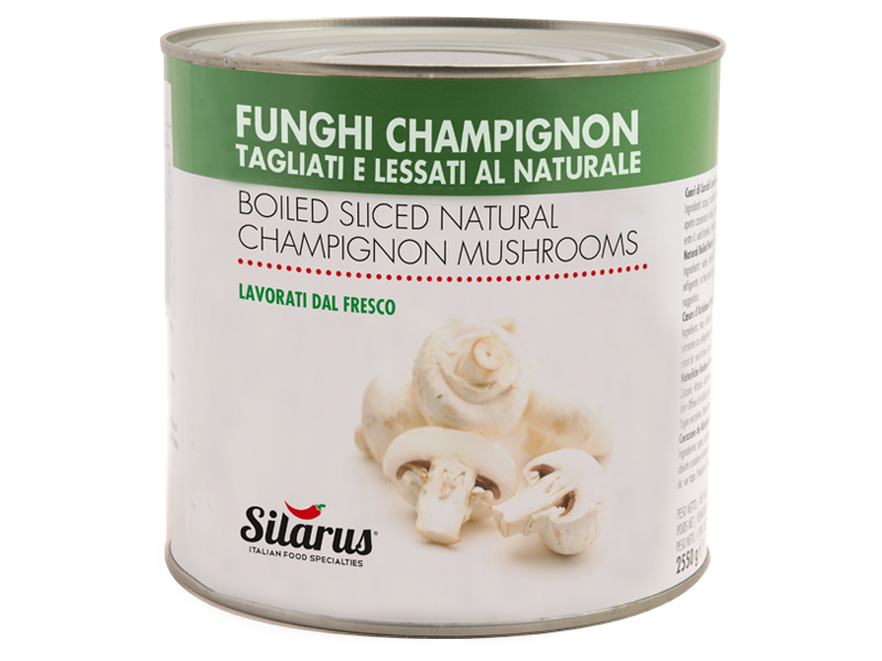 Funghi Champignon tagliati al naturale